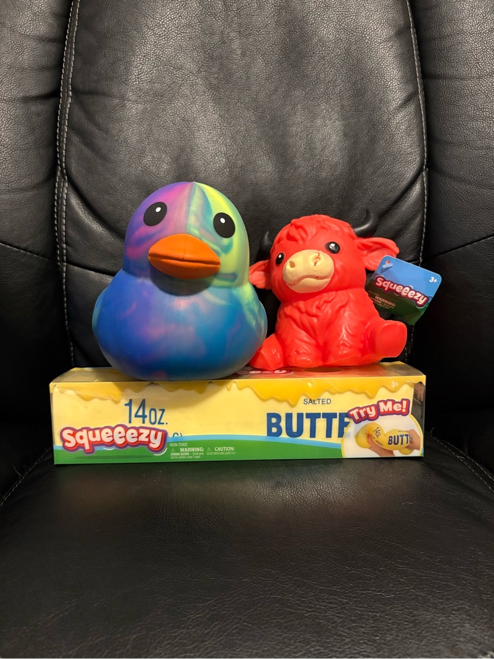 Sunny Days Squeezy Butter/ Squeezy Multi Color Duck/ Squeezy Highland Red Cow